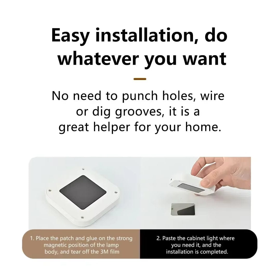 Verthara Rechargeable LED Motion Sensor Night Light With Magnetic Mount – Dimmable - Indoor Use - Ideal For Bedroom, Stairs, Cabinet - Warm Tones