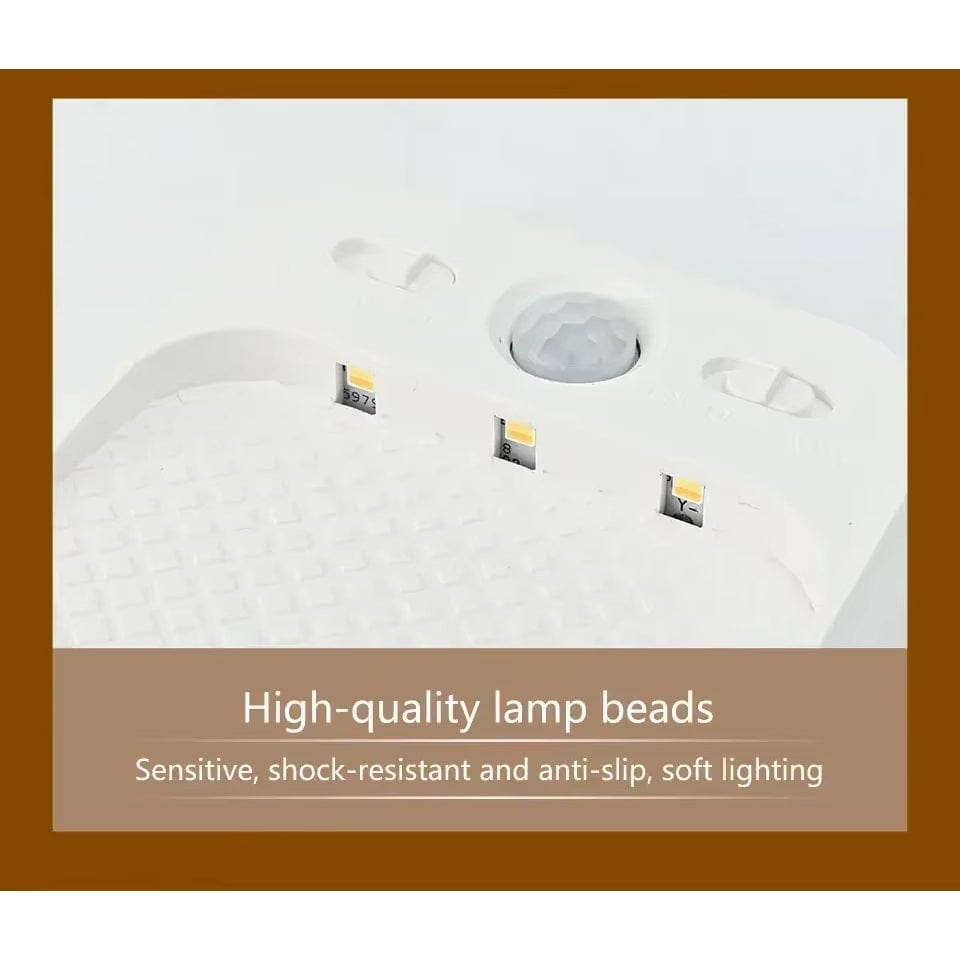 Verthara Rechargeable LED Motion Sensor Night Light With Magnetic Mount – Dimmable - Indoor Use - Ideal For Bedroom, Stairs, Cabinet - Warm Tones