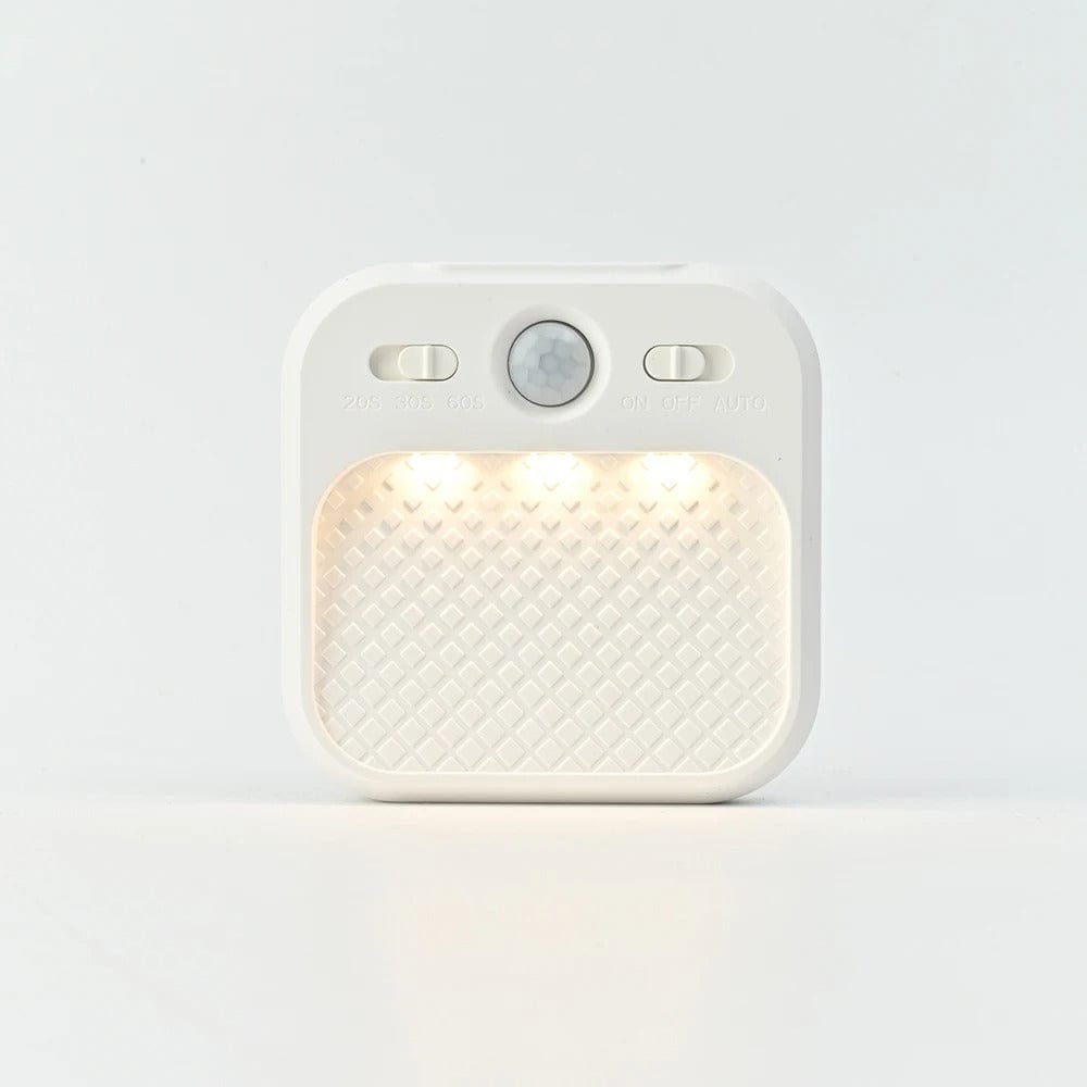 Verthara Rechargeable LED Motion Sensor Night Light With Magnetic Mount – Dimmable - Indoor Use - Ideal For Bedroom, Stairs, Cabinet - Warm Tones 1 Piece