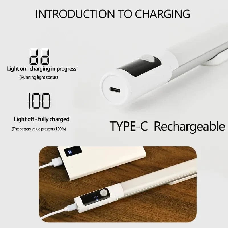 Verthara Rechargeable LED Night Light with Motion Sensor and Digital Display – Indoor Use for Kitchen and Cabinets