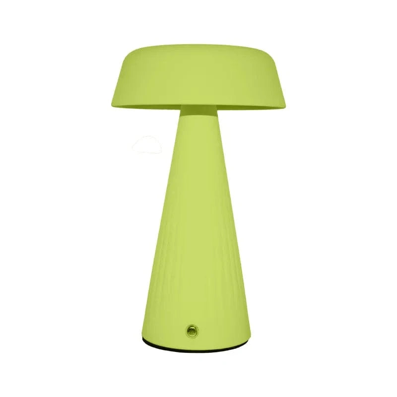 Verthara Rechargeable LED Night Light with Touch Control – Mushroom Design for Bedroom and Bedside Table Green