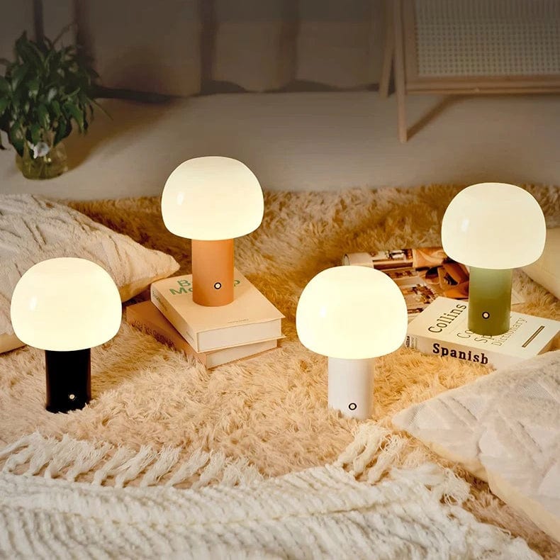 Verthara Rechargeable LED Table Lamp - Cordless - Adjustable Height - Multi-Colour - Indoor/Outdoor Use - Durable Iron and Acrylic