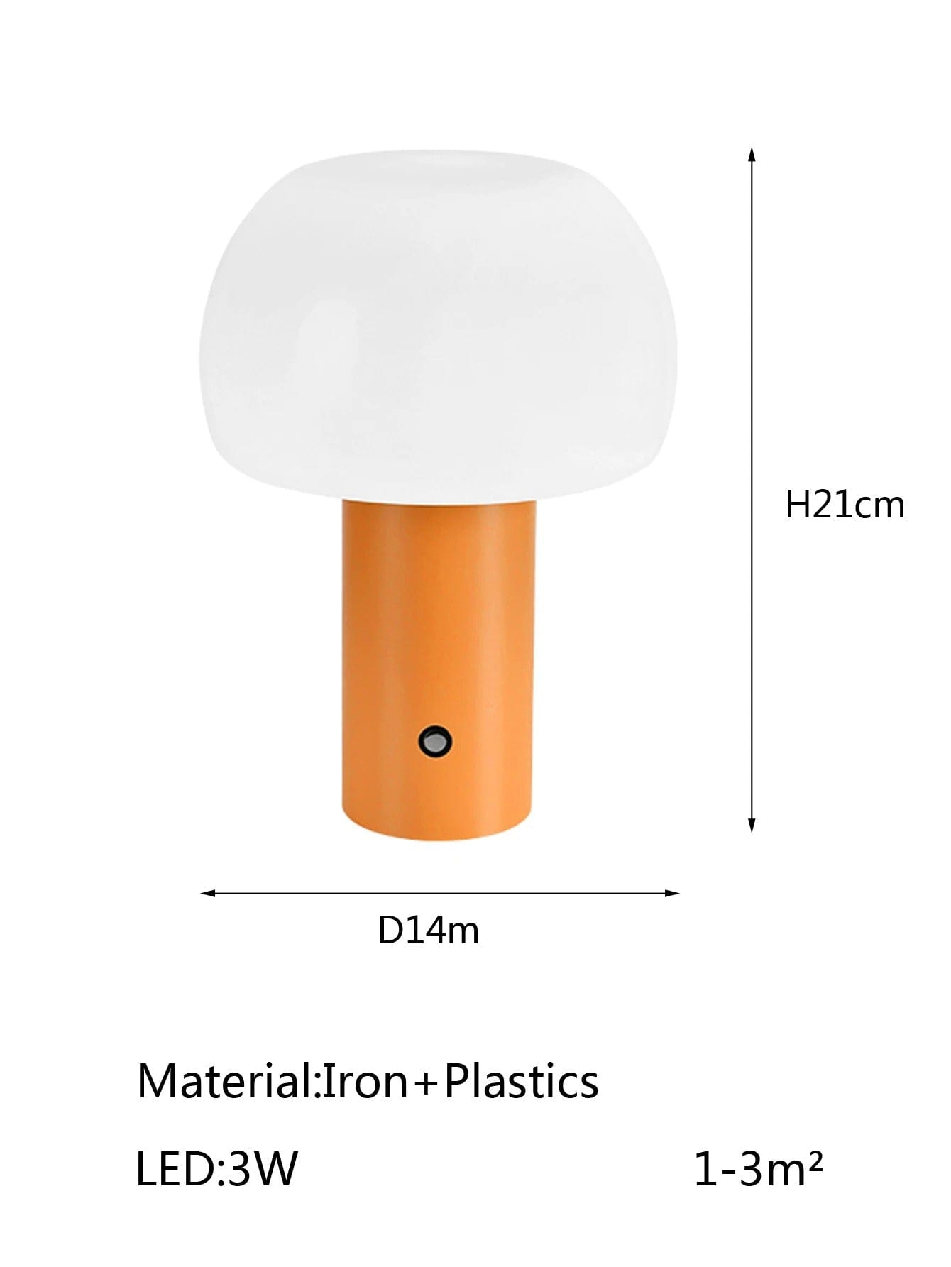 Verthara Rechargeable LED Table Lamp - Cordless - Adjustable Height - Multi-Colour - Indoor/Outdoor Use - Durable Iron and Acrylic