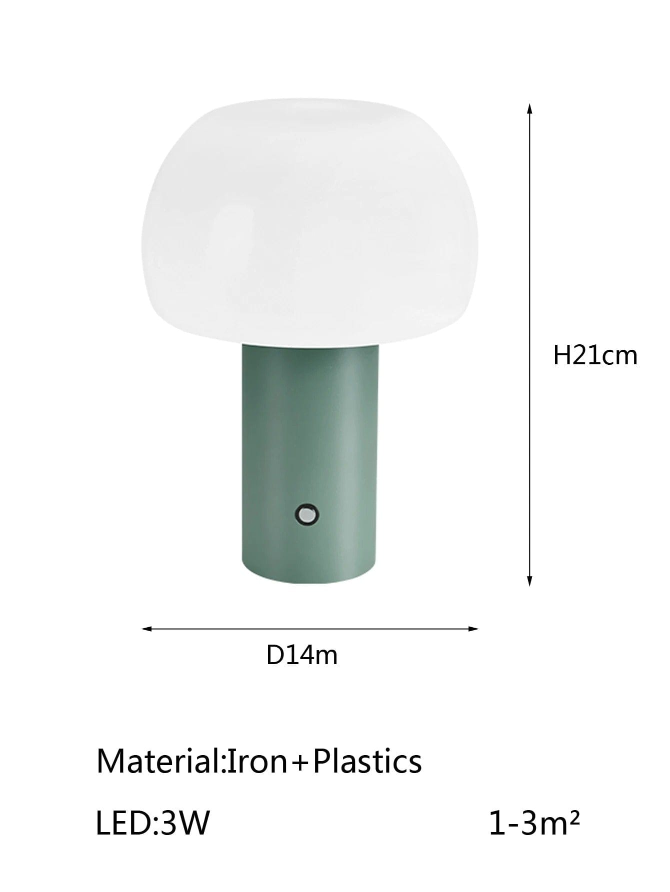 Verthara Rechargeable LED Table Lamp - Cordless - Adjustable Height - Multi-Colour - Indoor/Outdoor Use - Durable Iron and Acrylic
