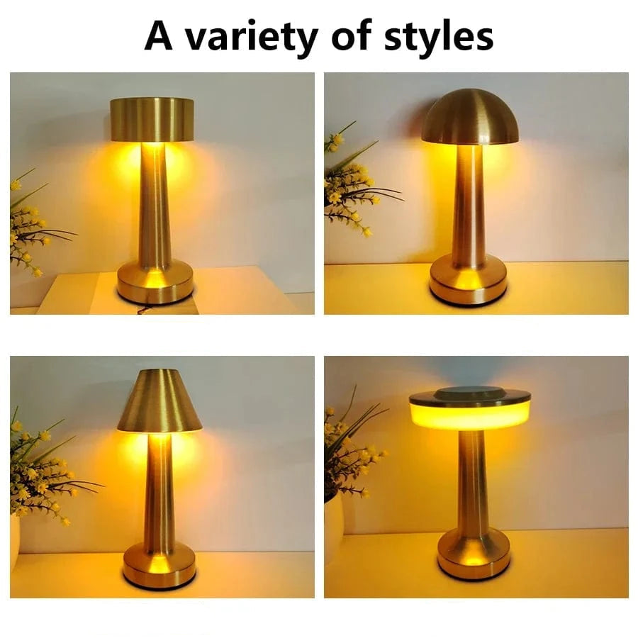 Verthara Rechargeable LED Table Lamp – Cordless - Touch Dimming - Modern Design - 3 Colour Temperatures - Portable For Indoor/Outdoor Use