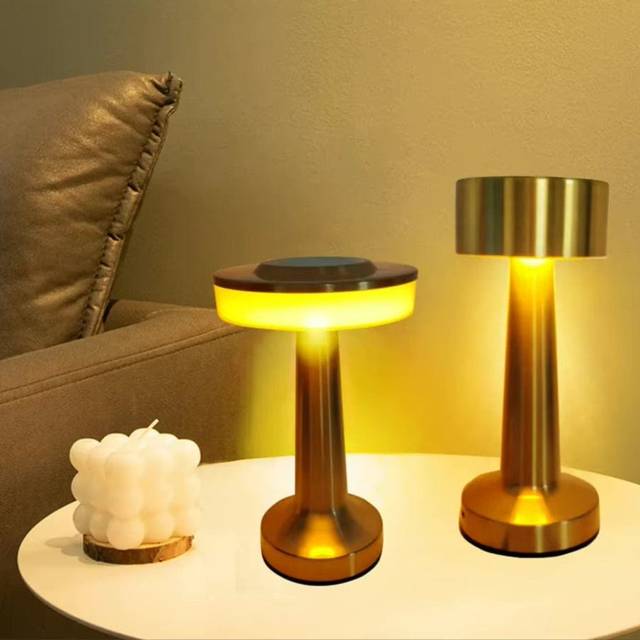 Verthara Rechargeable LED Table Lamp – Cordless - Touch Dimming - Modern Design - 3 Colour Temperatures - Portable For Indoor/Outdoor Use