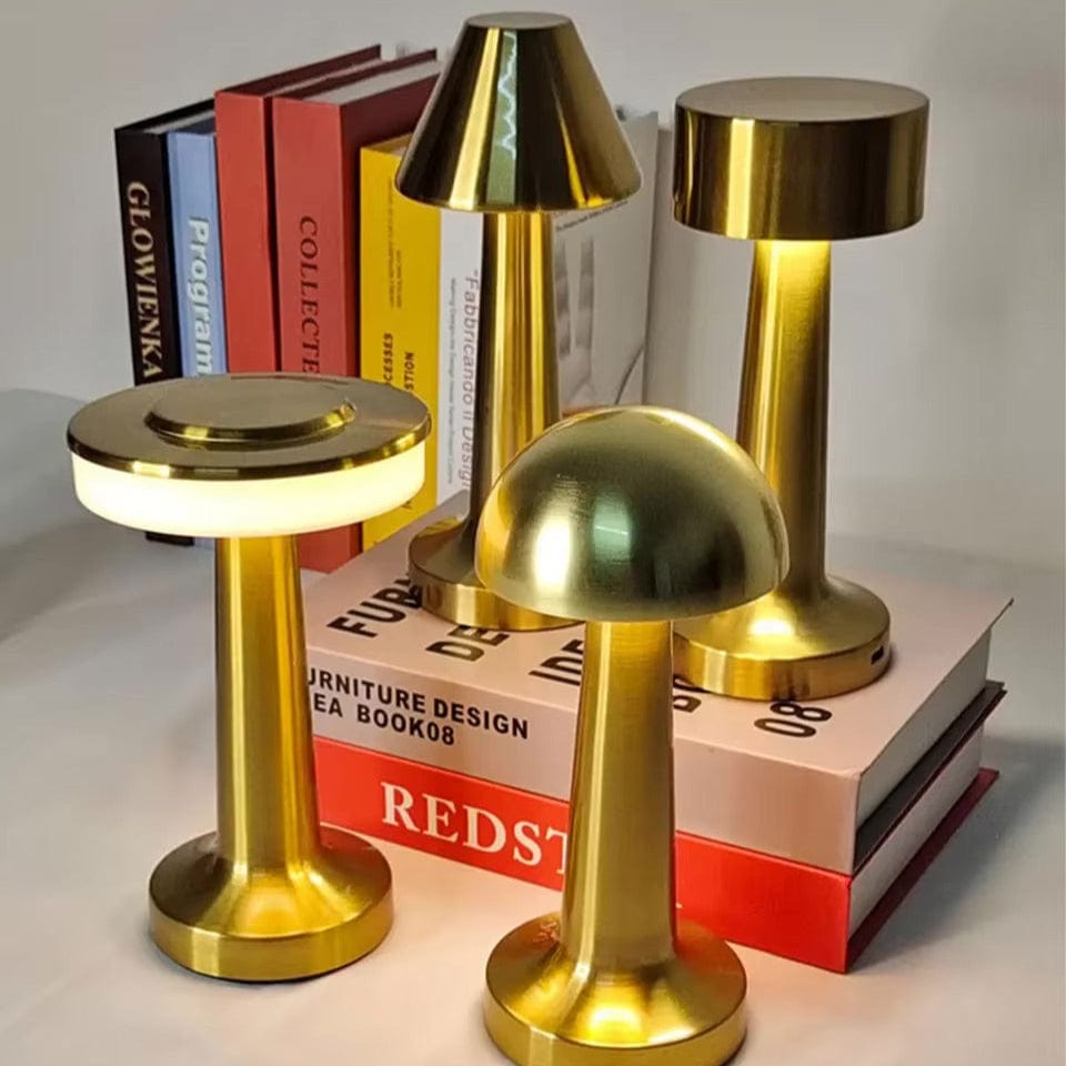 Verthara Rechargeable LED Table Lamp – Cordless - Touch Dimming - Modern Design - 3 Colour Temperatures - Portable For Indoor/Outdoor Use