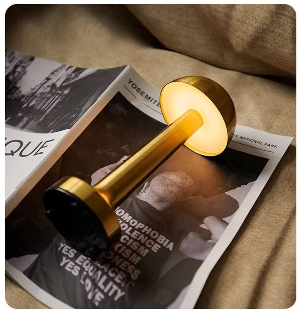 Verthara Rechargeable LED Table Lamp – Cordless - Touch Dimming - Modern Design - 3 Colour Temperatures - Portable For Indoor/Outdoor Use