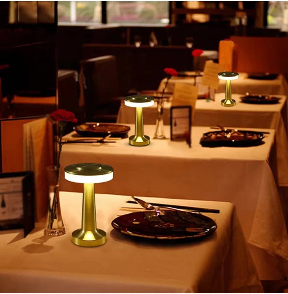 Verthara Rechargeable LED Table Lamp – Cordless - Touch Dimming - Modern Design - 3 Colour Temperatures - Portable For Indoor/Outdoor Use