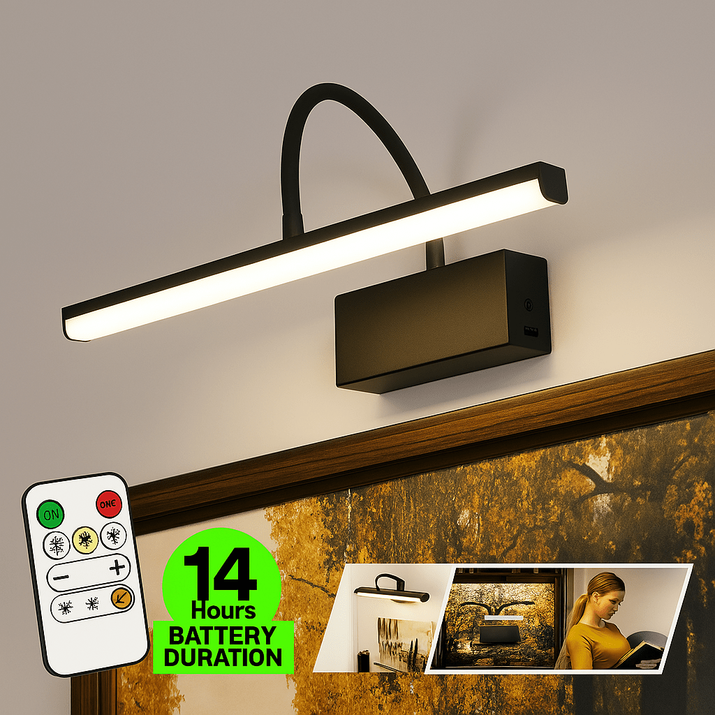 Verthara Rechargeable LED Wall Lamp