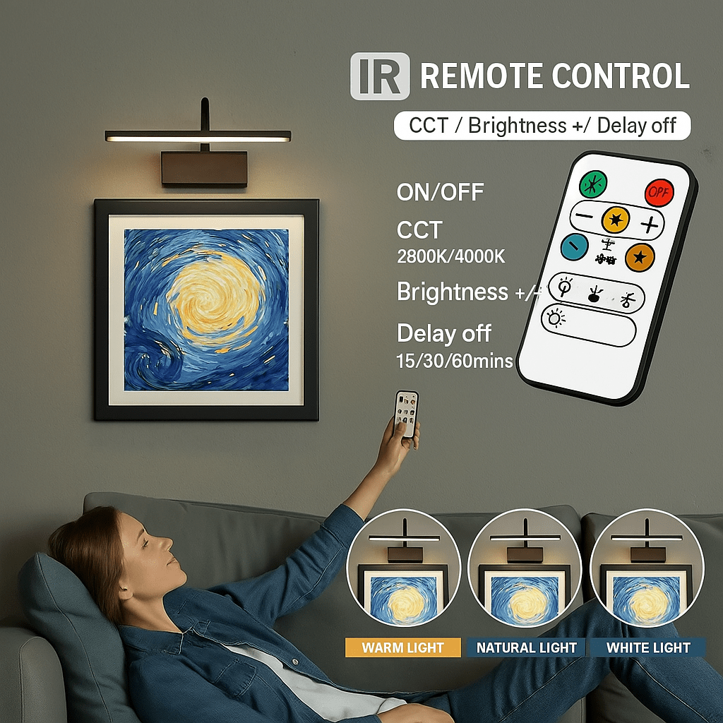 Verthara Rechargeable LED Wall Lamp