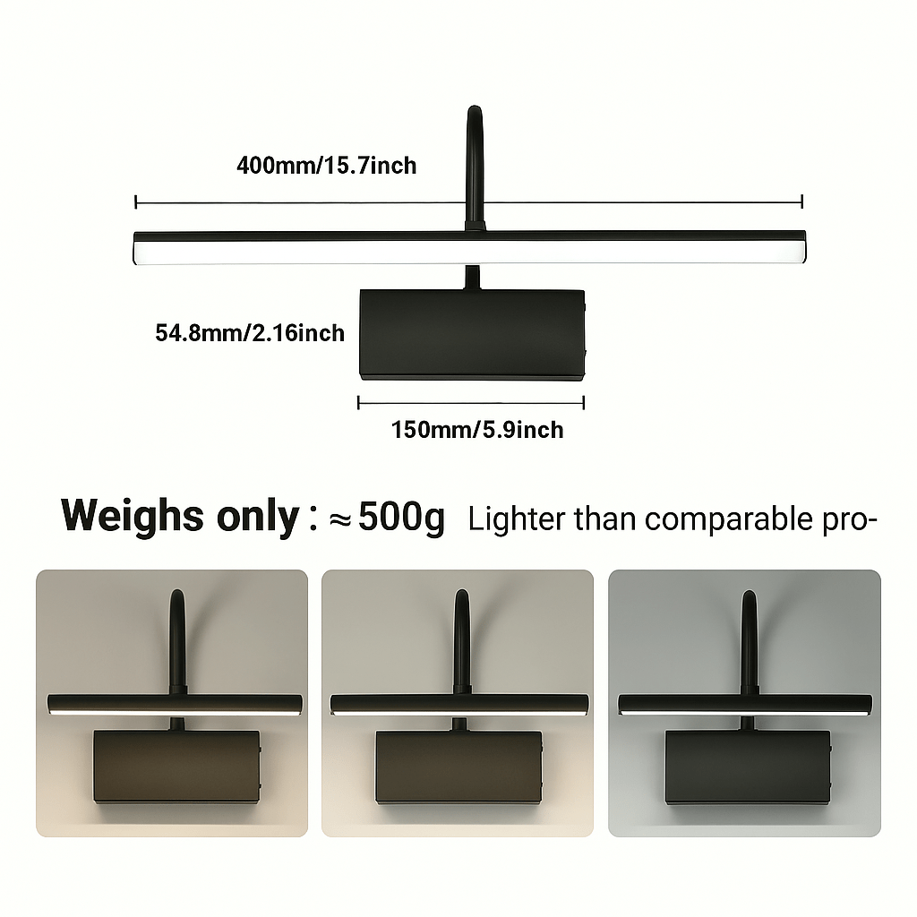 Verthara Rechargeable LED Wall Lamp