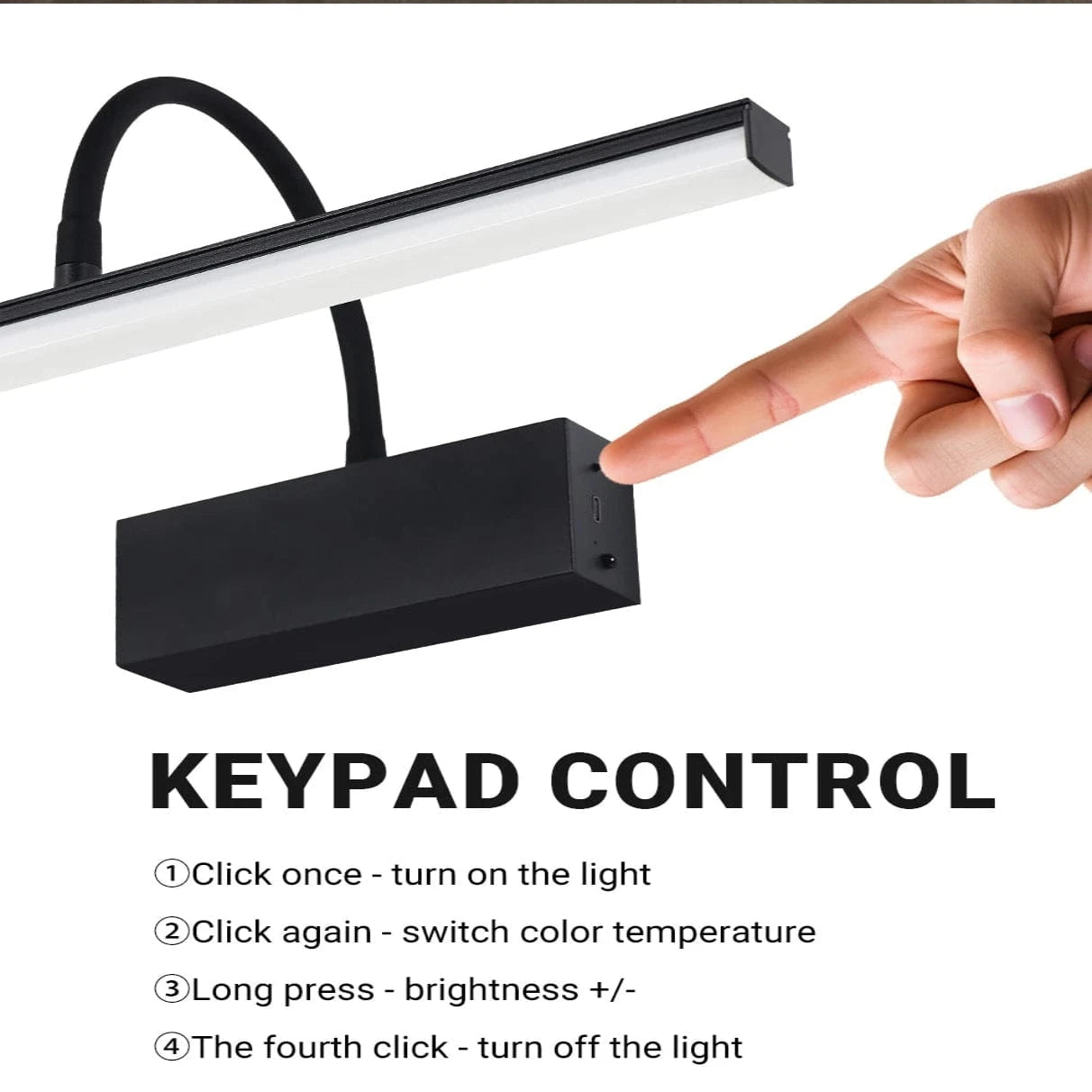 Verthara Rechargeable LED Wall Lamp