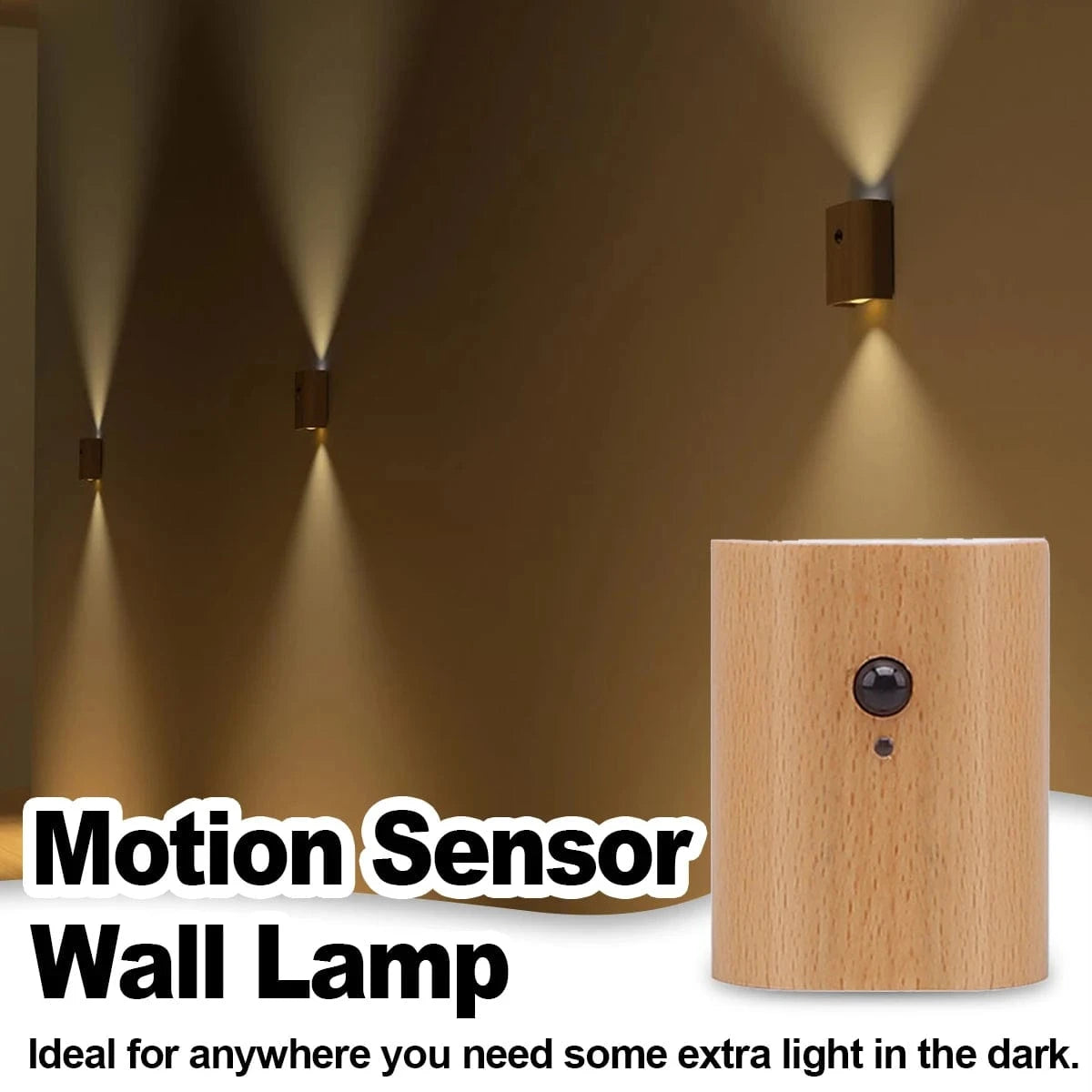 Verthara Rechargeable LED Wall Light With Magnetic Mount – Intelligent Induction - Warm White - Motion Sensor - Adjustable Direction - Indoor Use Default