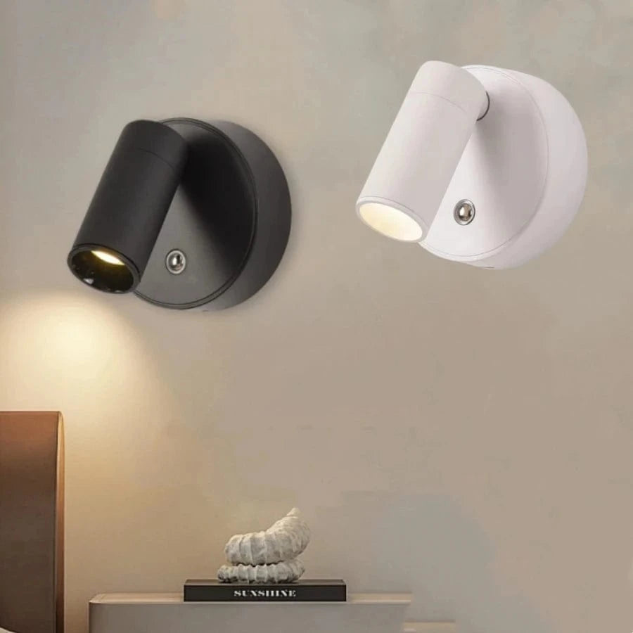 Verthara Rechargeable LED Wall Light With Magnetic Mount – Touch Control - 360° Rotation - Three-Colour Adjustable - Compact Design