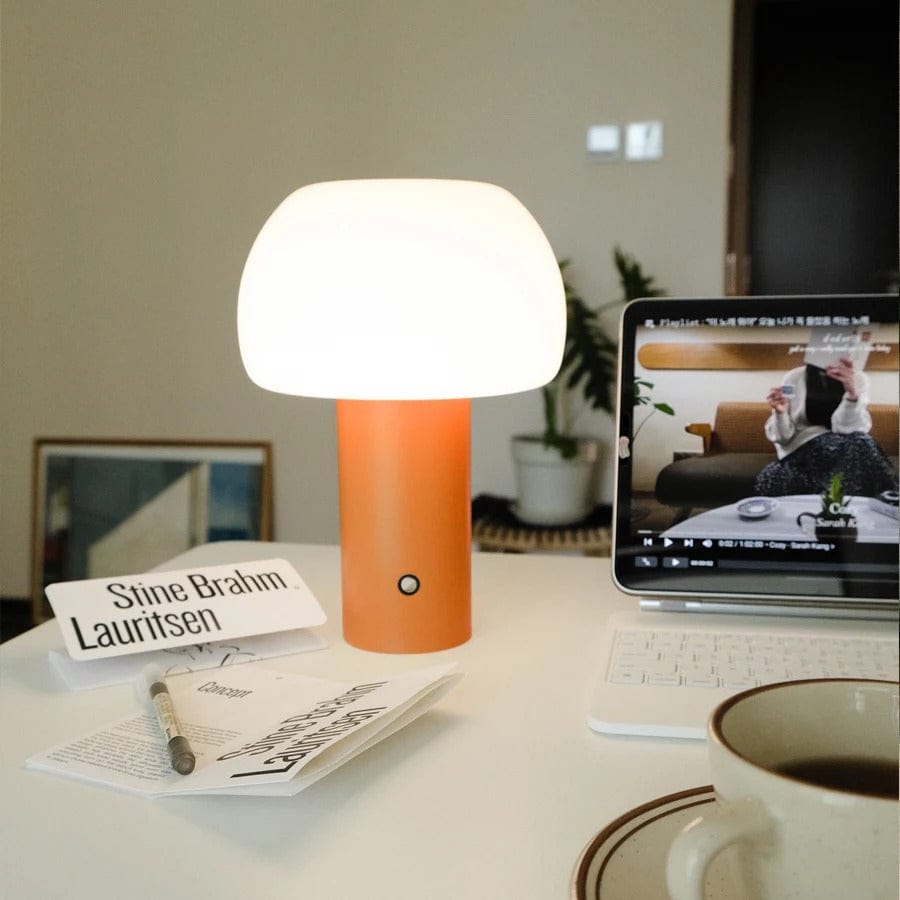 Verthara Rechargeable Mushroom LED Table Lamp