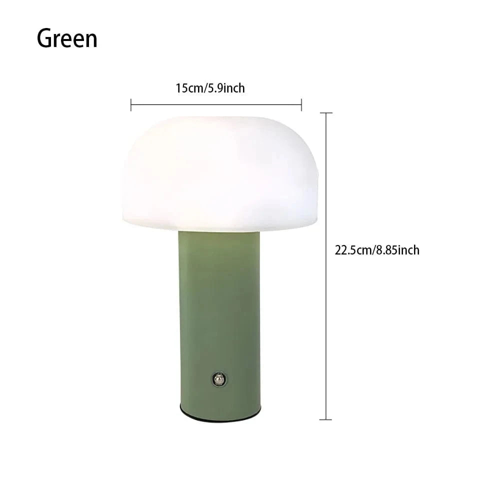 Verthara Rechargeable Mushroom LED Table Lamp