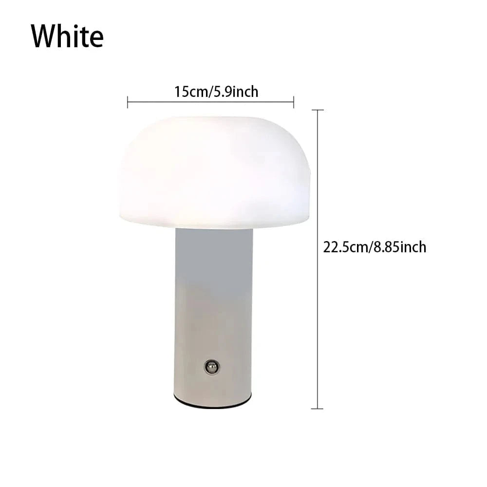 Verthara Rechargeable Mushroom LED Table Lamp