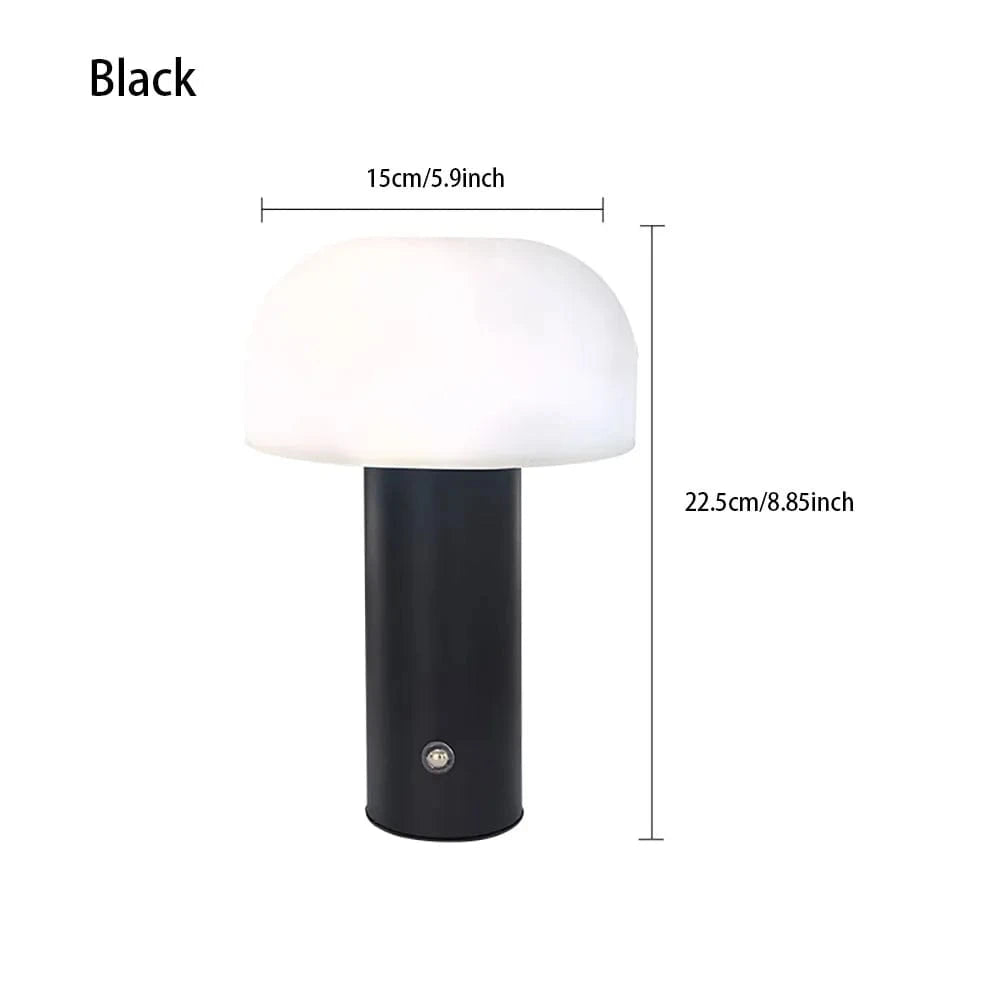 Verthara Rechargeable Mushroom LED Table Lamp