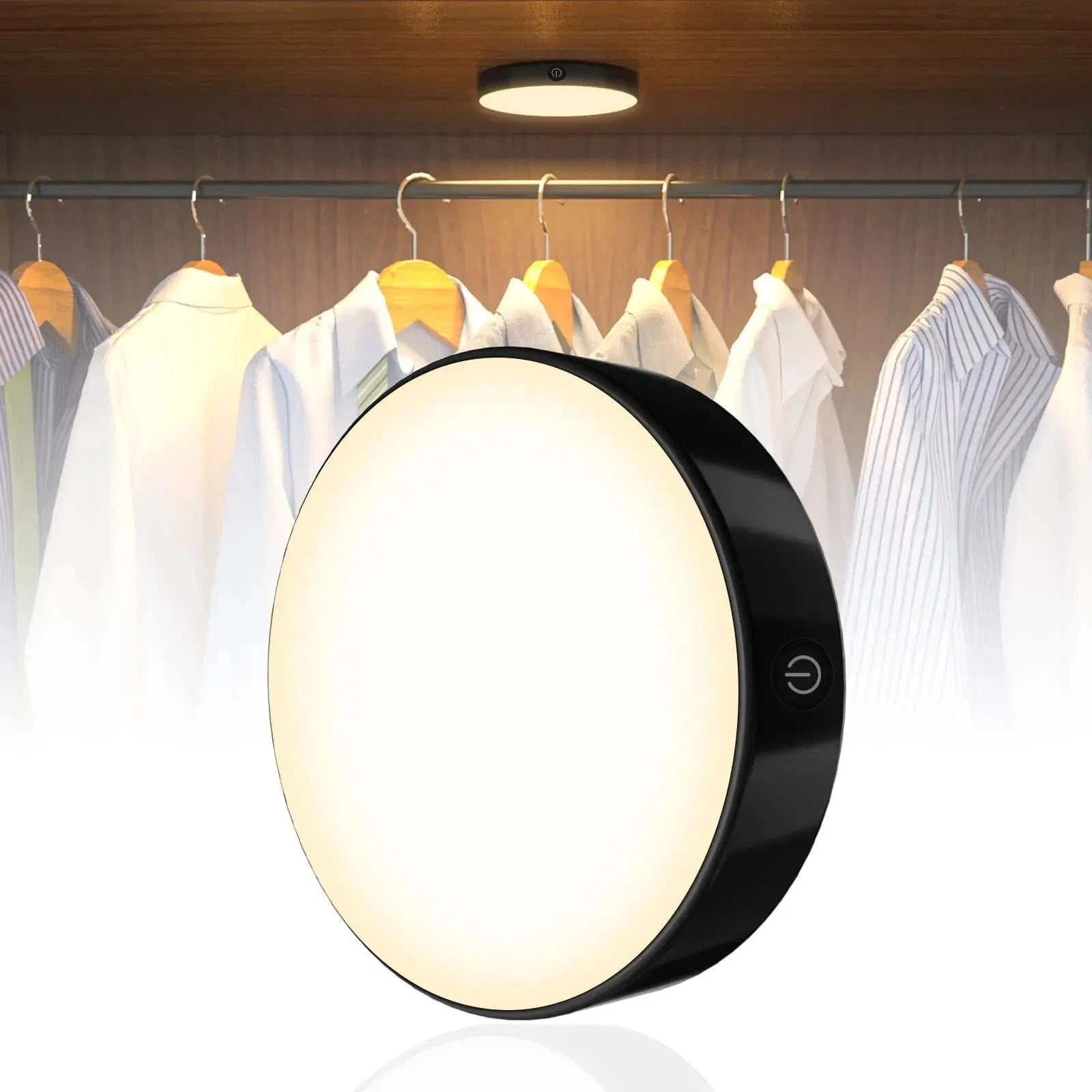 Verthara Rechargeable Touch Table Light – Dimmable – Portable - Elegant Round Design - Ideal Touch Lamp For Bedroom - Indoor Use Warm Light / 1 Pcs