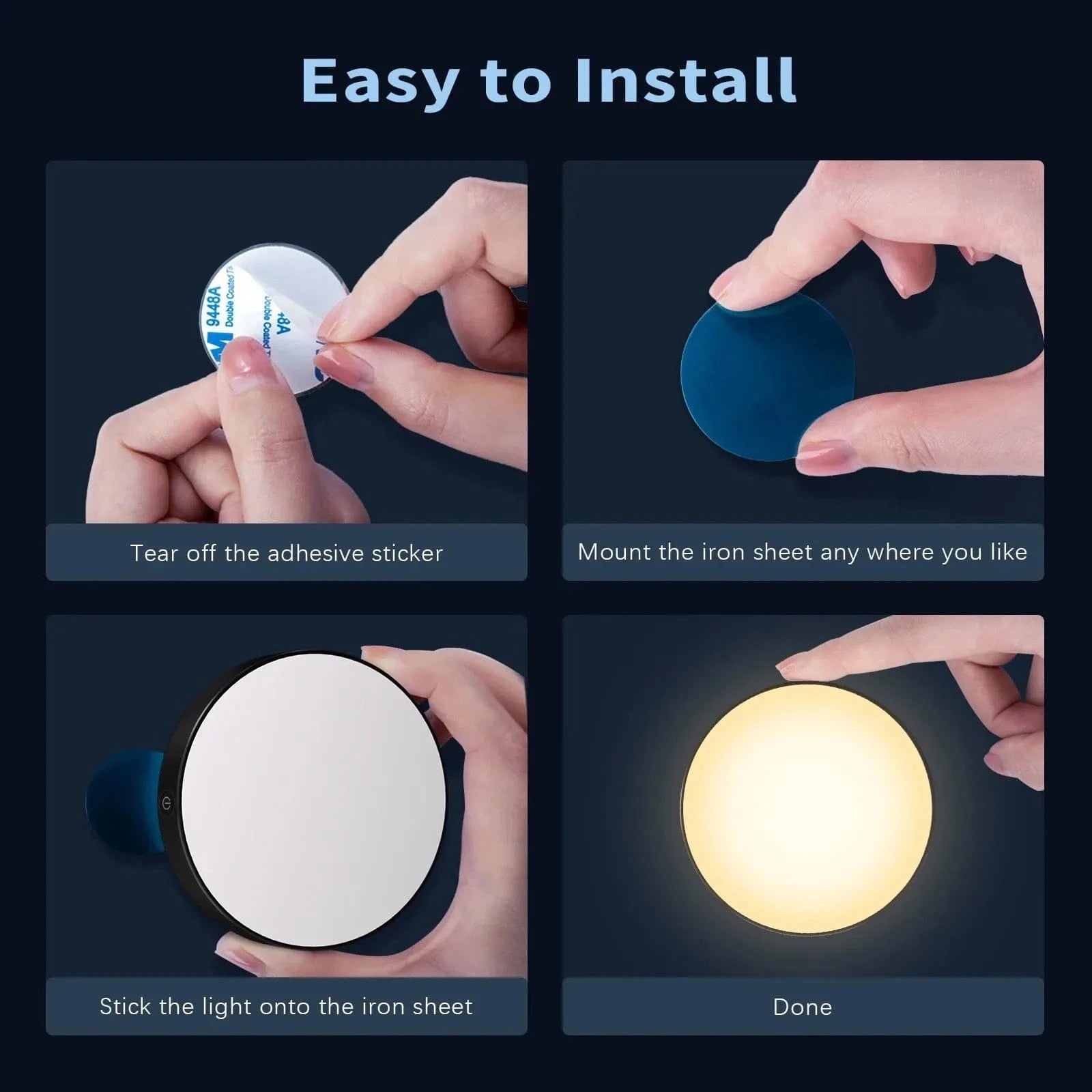 Verthara Rechargeable Touch Table Light – Dimmable – Portable - Elegant Round Design - Ideal Touch Lamp For Bedroom - Indoor Use