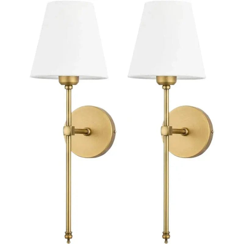 Verthara Rechargeable Wall Lights (Set of 2) Gold