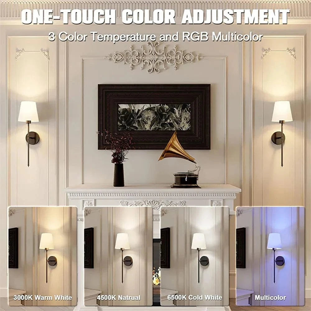 Verthara Rechargeable Wall Lights (Set of 2)