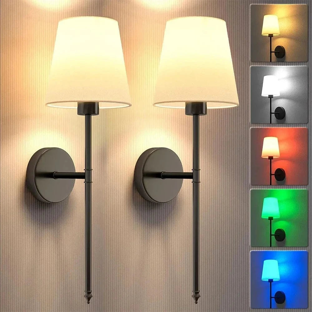 Verthara Rechargeable Wall Lights (Set of 2)