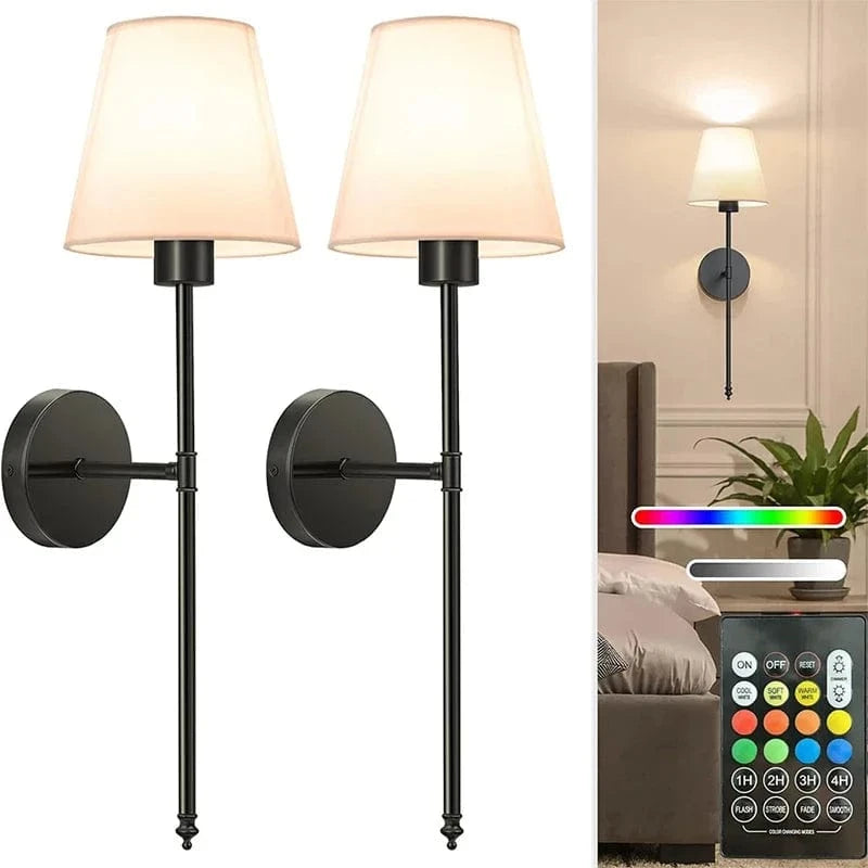 Verthara Rechargeable Wall Lights (Set of 2)