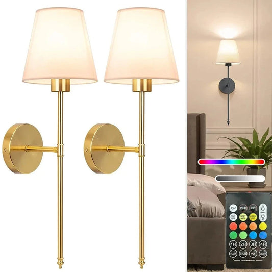 Verthara Rechargeable Wall Lights (Set of 2)