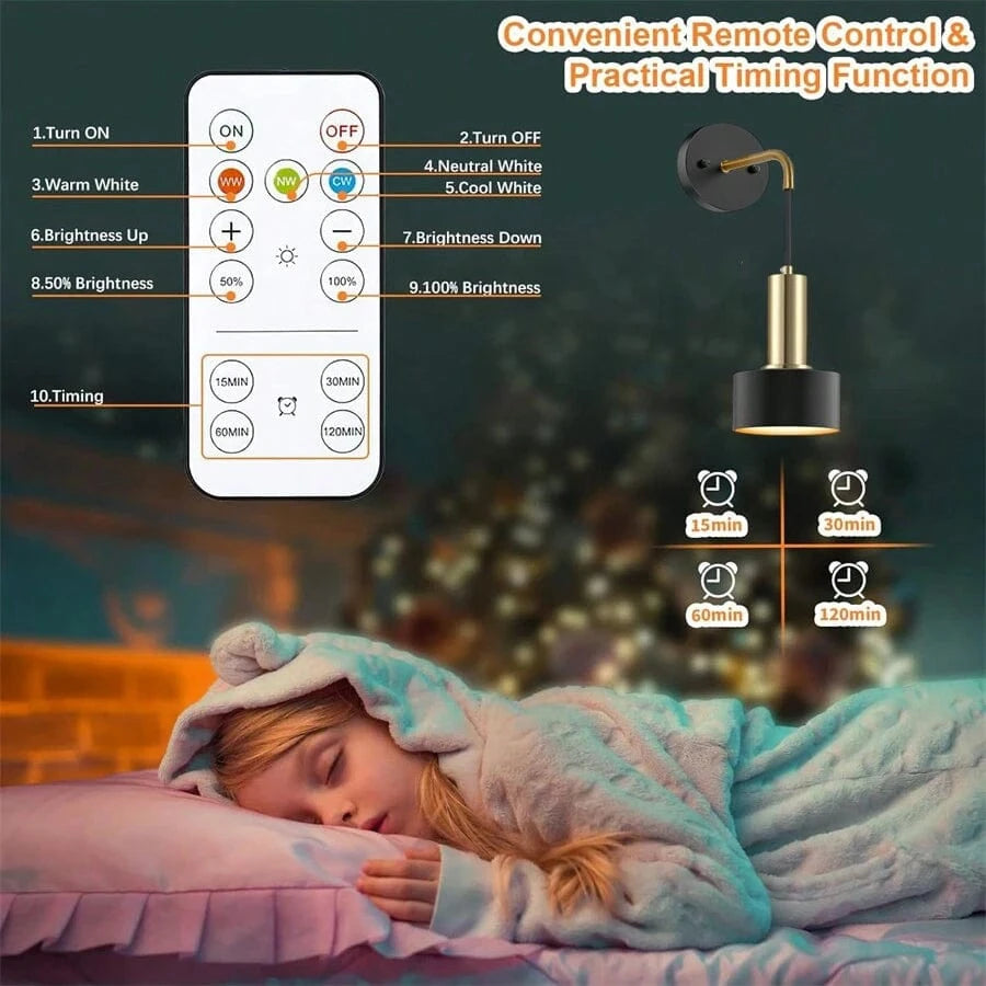 Verthara Remote Control Wall Lamp