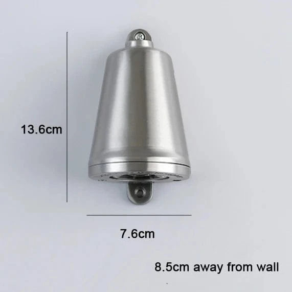 Verthara Retro Aluminum Wall Sconce – LED Wall Lamp in Silver or Gold for Art Exhibitions and Decorative Spaces