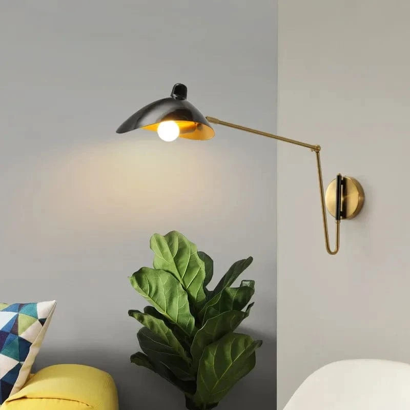 Verthara Retro Industrial Wall Lamp with Matte Finish – E14 Sconce Light for Bedroom Decoration