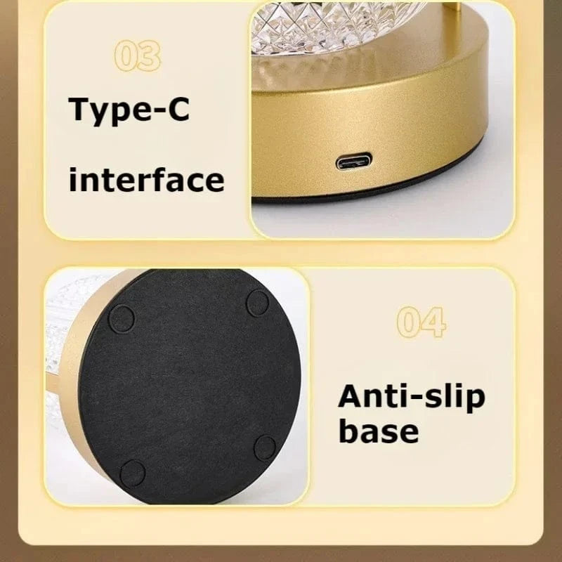 Verthara Retro LED Touch Table Lamp – Rechargeable Cordless Bedside Desk Lamp with Adjustable Brightness and Three Color Temperatures