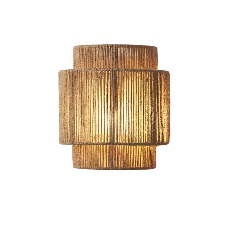 Verthara Retro Rattan Weaving Wall Lamp