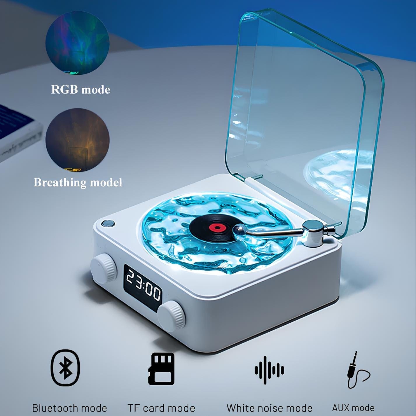 Verthara Retro Vinyl Record Design Night Light
