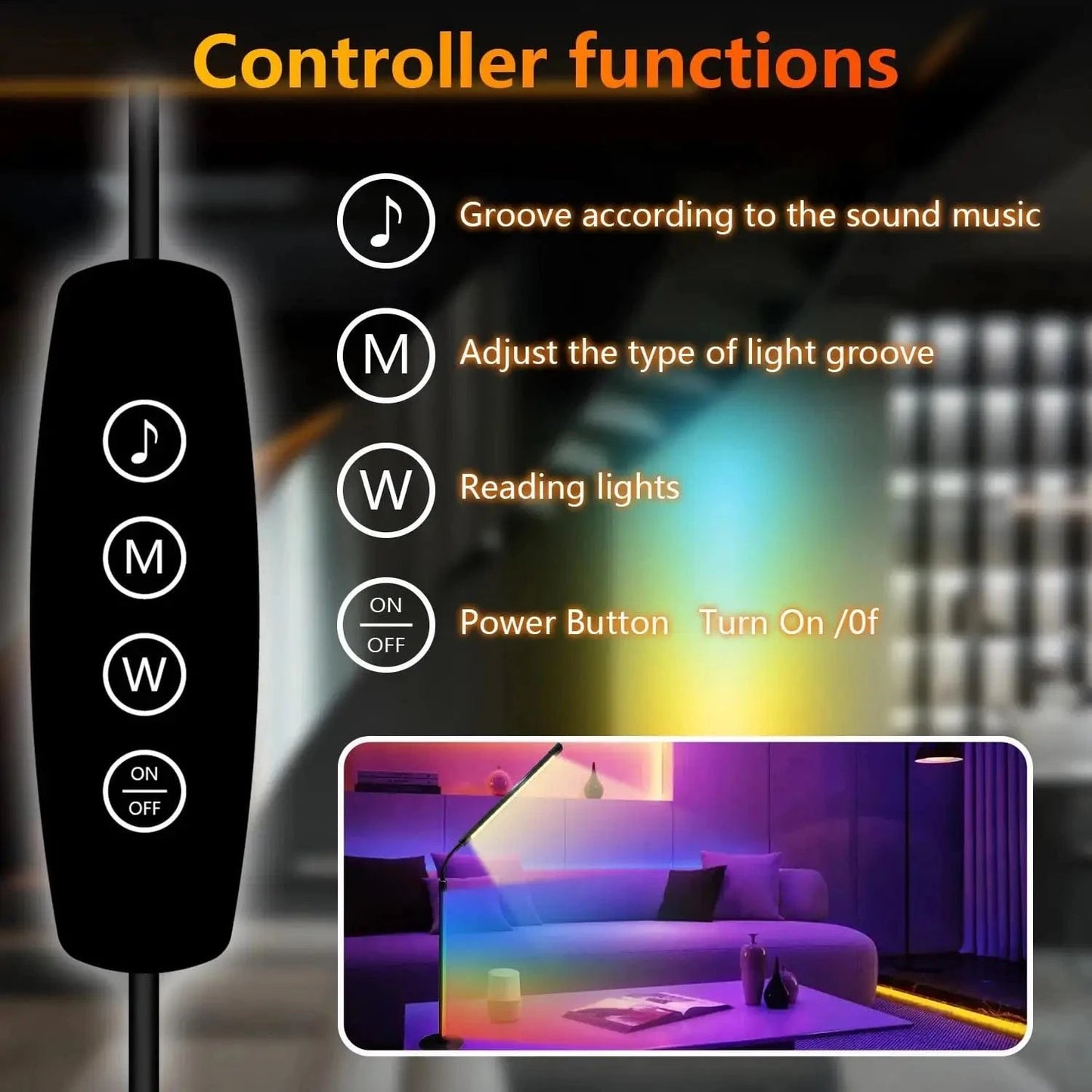 Verthara RGB Color Changing Desk Lamp with Bluetooth Control – Dimmable Warm White and Ambient Lighting for Bedroom or Study