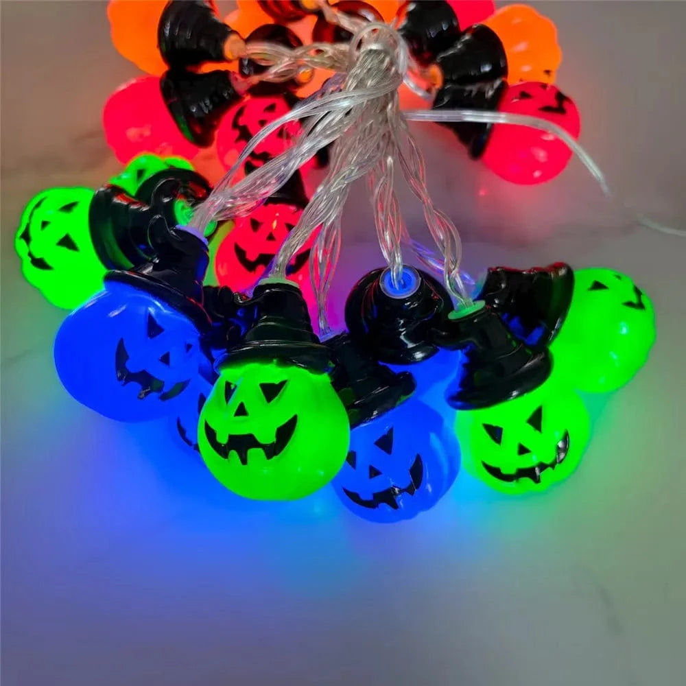 Verthara RGB Pumpkin String Lights for Outdoor and Indoor Decor – 1.5M, 3M, 6M Length Options – Perfect for Patio and Party Celebrations