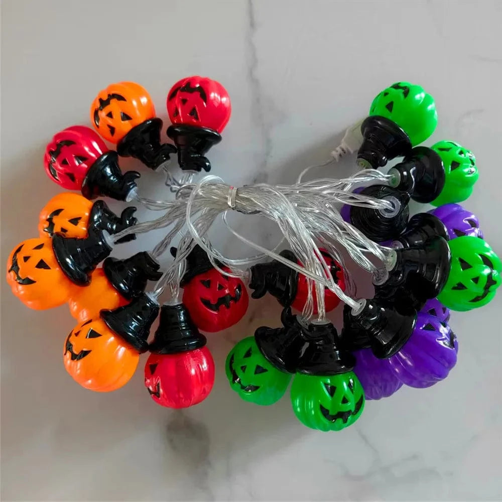 Verthara RGB Pumpkin String Lights for Outdoor and Indoor Decor – 1.5M, 3M, 6M Length Options – Perfect for Patio and Party Celebrations