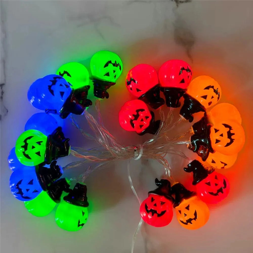 Verthara RGB Pumpkin String Lights for Outdoor and Indoor Decor – 1.5M, 3M, 6M Length Options – Perfect for Patio and Party Celebrations