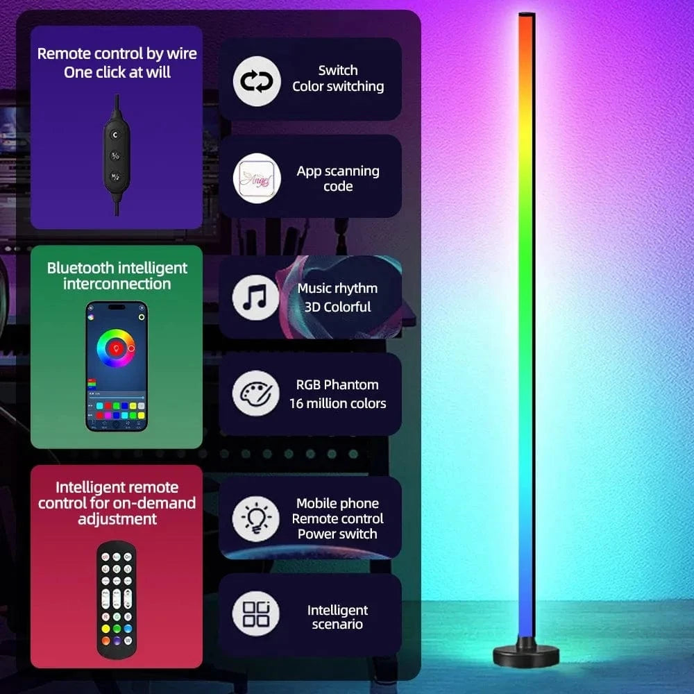 Verthara RGB Rechargeable Floor Lamp