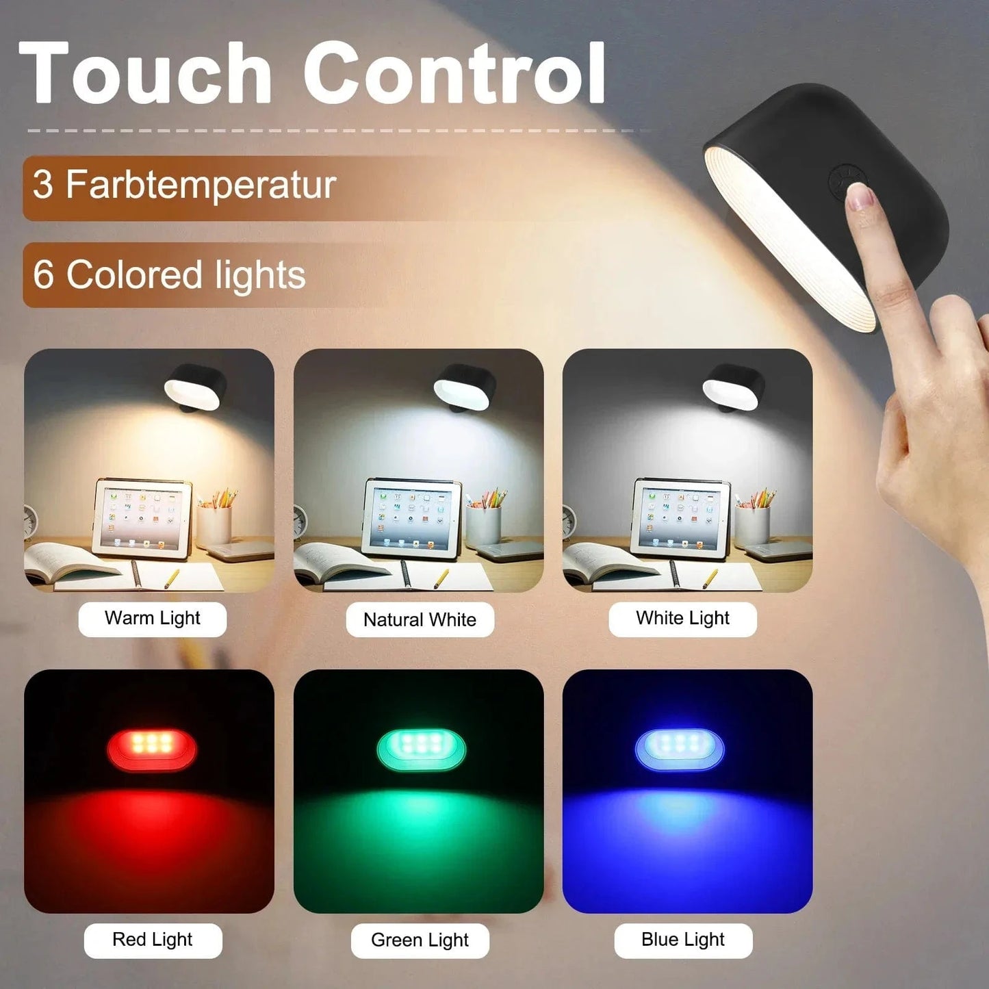 Verthara RGB Remote Control Wireless Wall Lamp