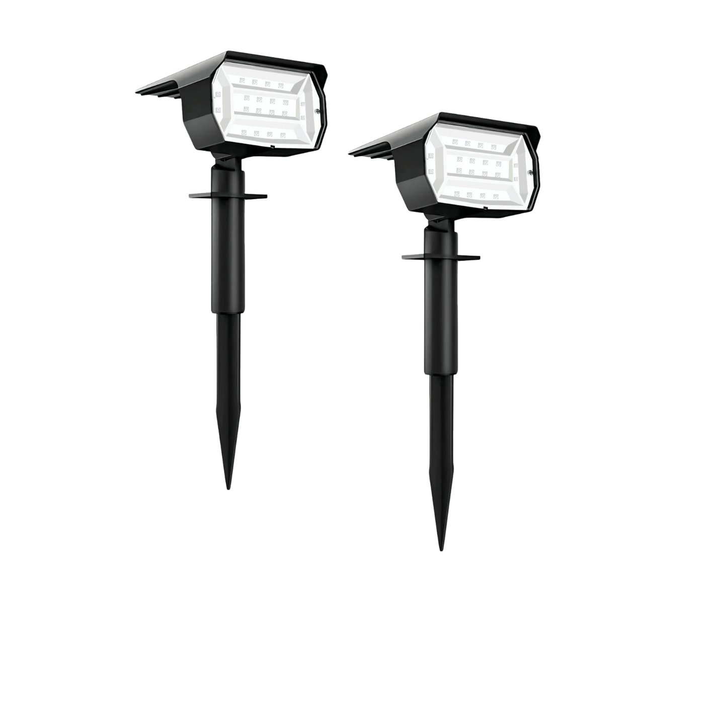 Verthara RGB Solar Landscape Spotlights with 20 LEDs – Waterproof Solar Powered Outdoor Lights for Garden and Patio 2pcs