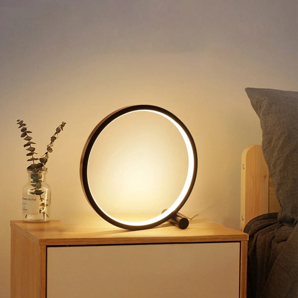 Verthara Ring Design Nightstand Lamp
