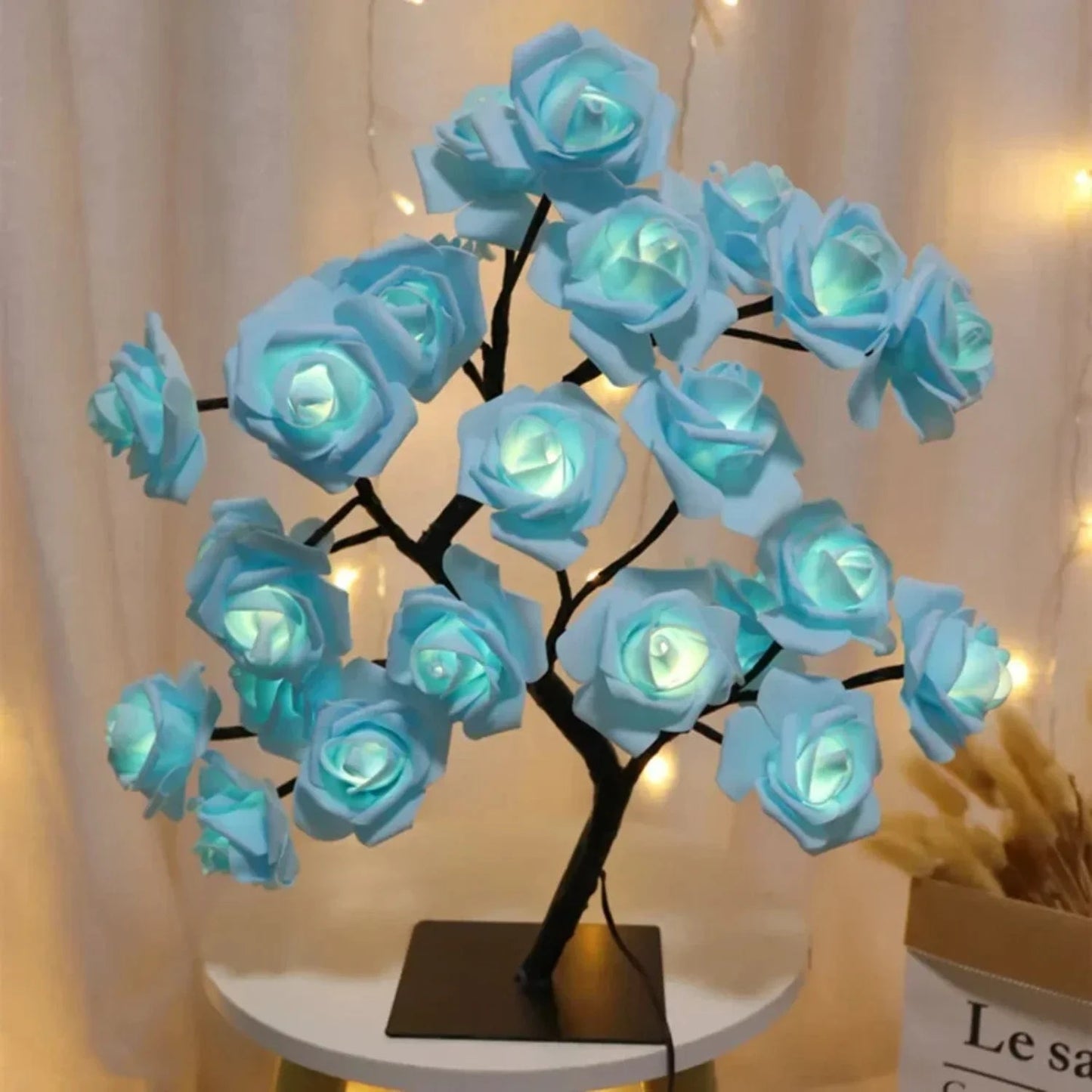 Verthara Rose Flower Tree Table Lamp
