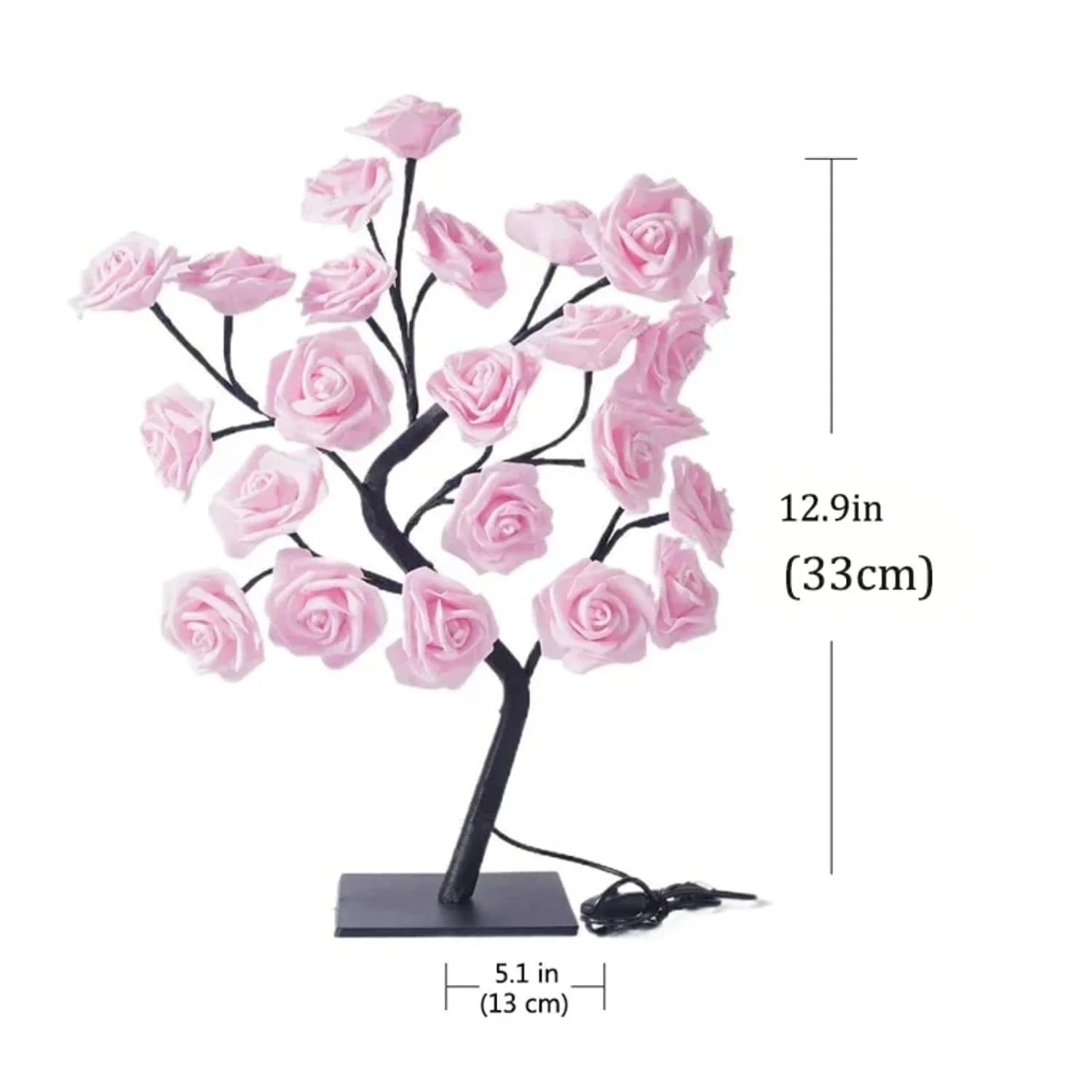 Verthara Rose Flower Tree Table Lamp