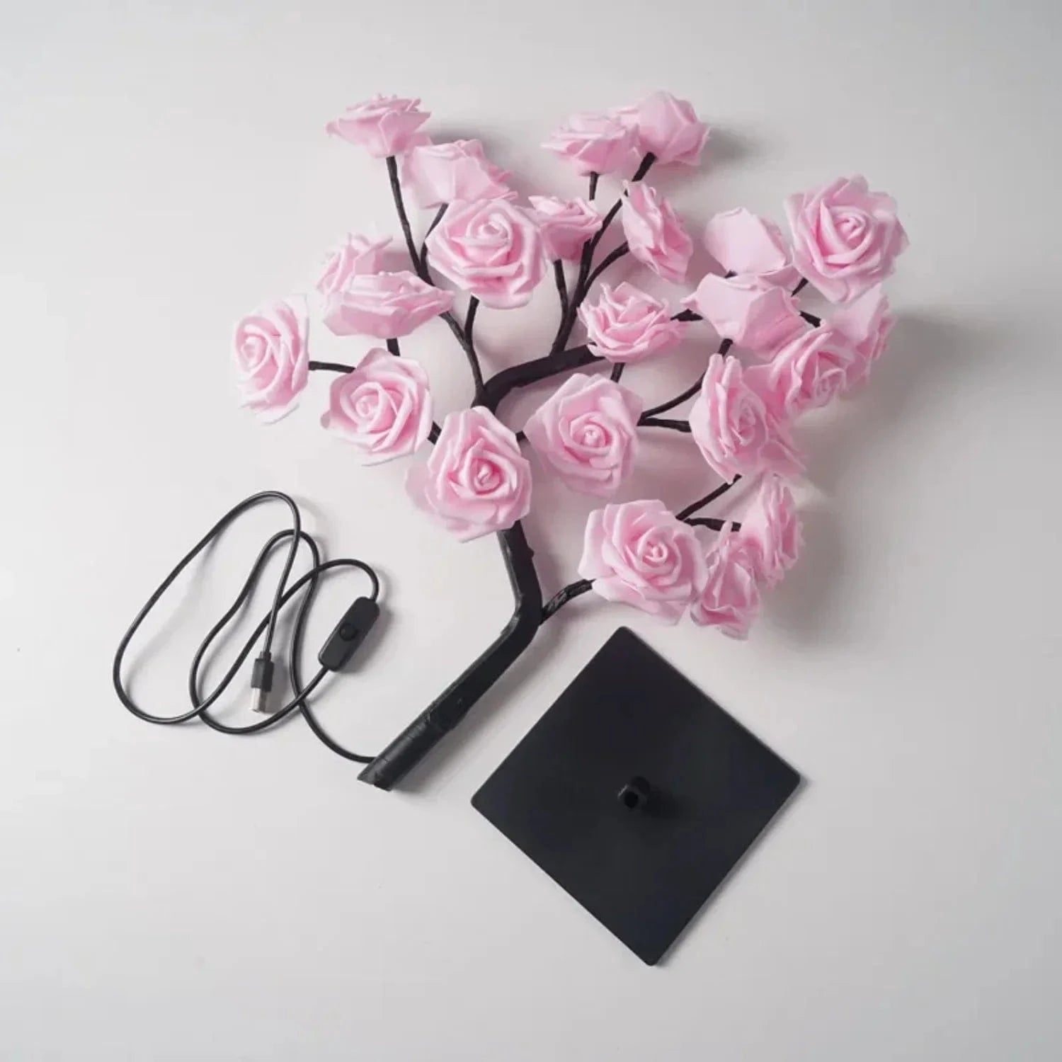 Verthara Rose Flower Tree Table Lamp