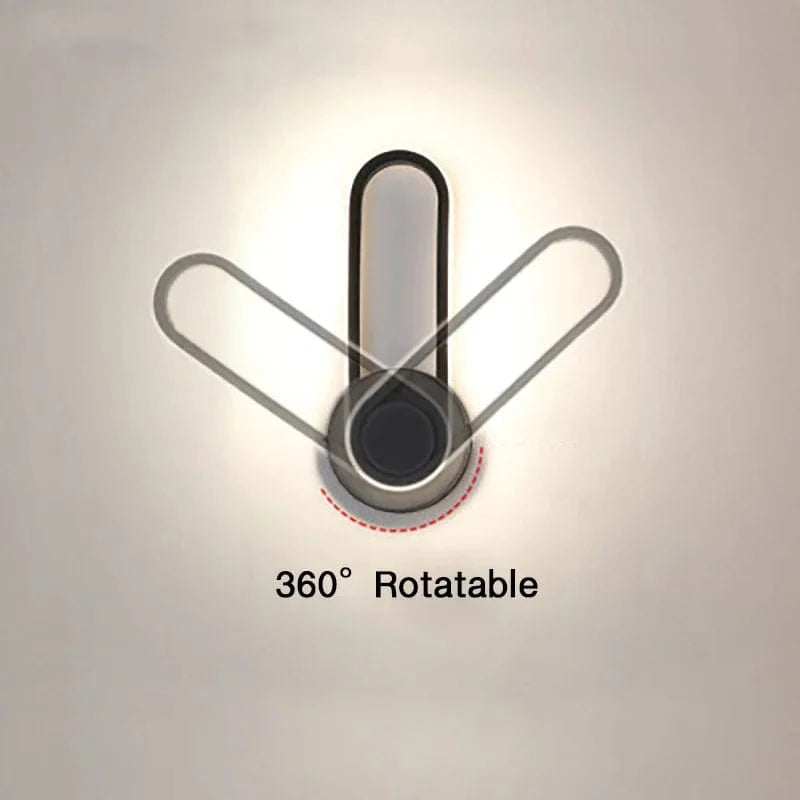Verthara Rotatable LED Wall Light – Wall-Mounted – Adjustable - Modern Design - Indoor Use - Warm White - Energy-Efficient