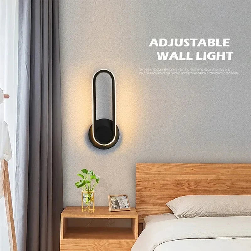 Verthara Rotatable LED Wall Light – Wall-Mounted – Adjustable - Modern Design - Indoor Use - Warm White - Energy-Efficient