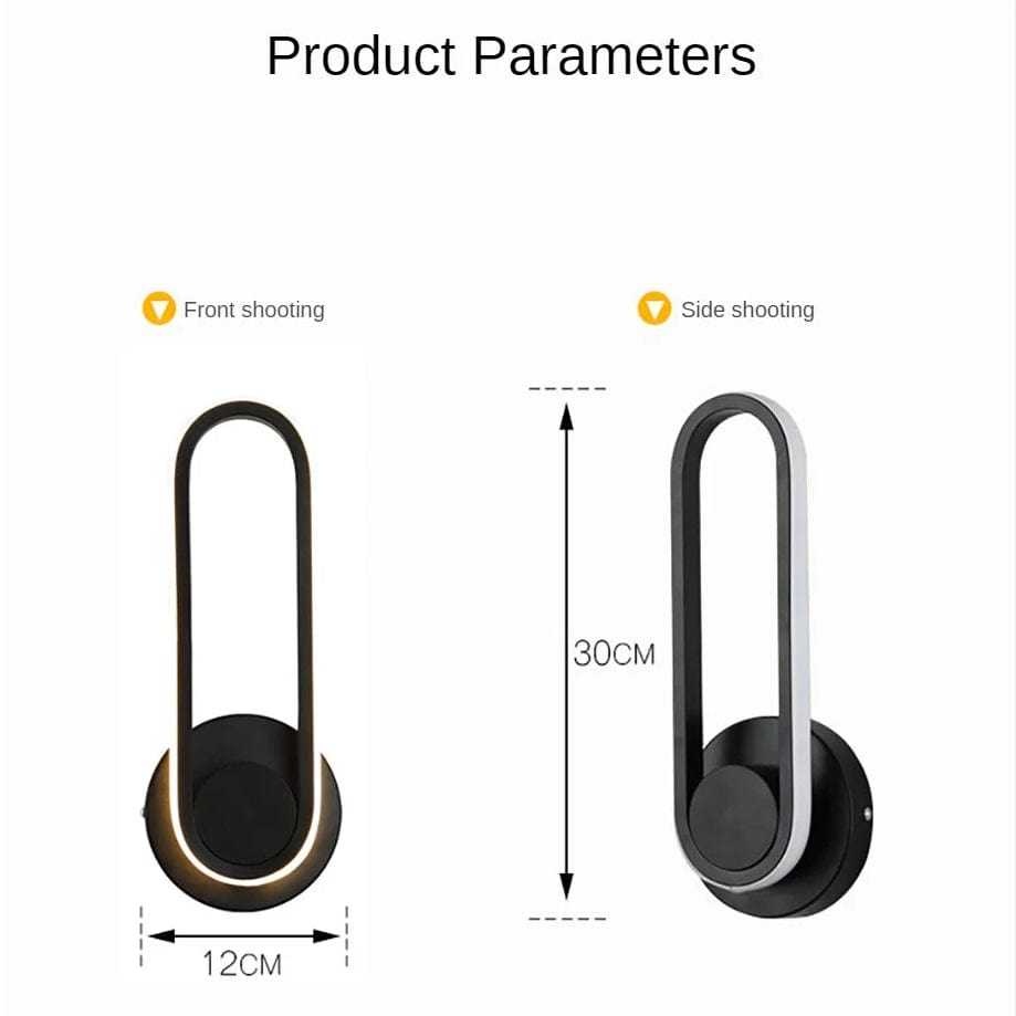 Verthara Rotatable LED Wall Light – Wall-Mounted – Adjustable - Modern Design - Indoor Use - Warm White - Energy-Efficient